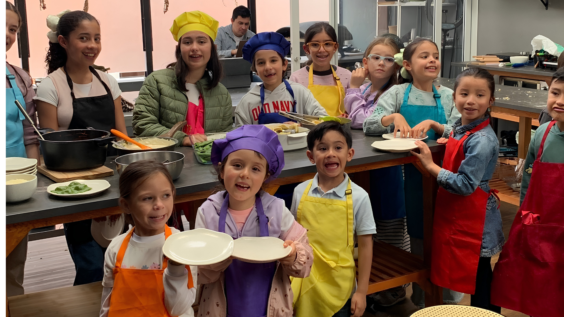 Niños cocinando en ConContraseña